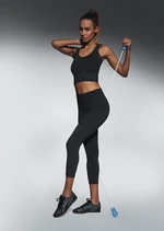 Bas Bleu Sports leggings FORCEFIT 70 black with 3/4 leg