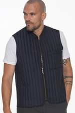 Y8611 DEWBERRY MEN'S VEST-NAVY BLUE