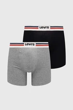 Boxerky Levi's 2-pak pánske, čierna farba