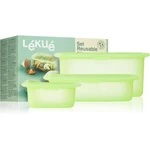 Lékué Set of 3 Reusable Silicone Boxes sada na skladovanie potravín