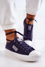 Classic Women's Sneakers BIG STAR JJ274494 Navy Blue