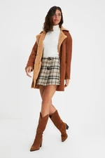 Trendyol Coat - Brown - Midi