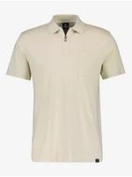 Beige men's polo shirt LERROS - Men