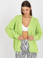 Light green cardigan with V rue paris neckline