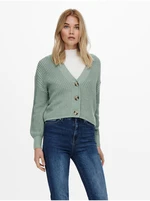 Green Ladies Cardigan ONLY Carol - Ladies