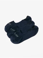 Set of three pairs of men's socks in dark blue Replay - Men