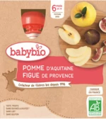 Babybio jablko fík 4 x 90 g