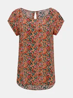 Pink-orange floral blouse ONLY Nova - Women