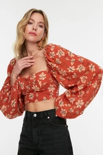 Dámsky Crop Top Trendyol Floral