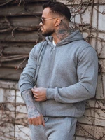 Anthracite Dstreet Men's Zipper Sweatshirt