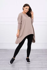 Blouse oversize dark beige