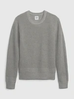 Light grey boys' cotton sweater GAP