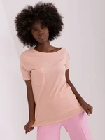 Dusty pink women's striped blouse OCH BELLA