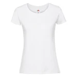 Iconic 195 Ringspun Premium Premium Fruit of the Loom Women's White T-shirt