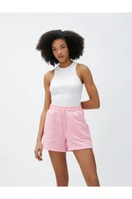 Koton Mini Shorts with Lace-Up Waist, Pocket Detailed.