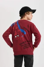 DEFACTO Regular Fit Spiderman Licensed Crew Neck Sweatshirt