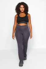 Trendyol Curve Anthracite Diagonal Waist Detail Leggings