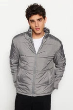 Trendyol Gray Men's Regular Fit Water and Wind Resistant Puffy Winter Coat