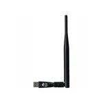 WiFi adaptér AB Cryptobox USB 5dBi čierny Wi-Fi adaptér s 5dBi anténou