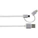 Skross Apple iPad / iPhone / iPod prepojovací kábel [1x USB  - 1x micro USB zástrčka, dokovacia zástrčka Apple Lightning