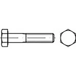 TOOLCRAFT  TO-6858783 šesťhranné skrutky M24 160 mm vonkajší šesťhran DIN 931   Ušlechtilá ocel V4A  A4 1 ks