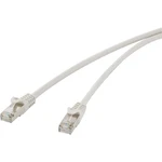 Renkforce RF-4724280 RJ45 sieťové káble, prepojovacie káble CAT 5e F/UTP 10.00 m sivá s ochranou 1 ks