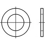 podložka plochá 3.2 mm 6 mm   Ušlechtilá ocel V4A  A4 200 ks TOOLCRAFT  TO-6854748