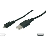 Digitus #####USB-Kabel USB 2.0 #####USB-A Stecker, #####USB-Micro-B Stecker 1.80 m čierna