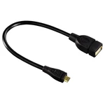 Kábel Hama USB/micro USB, OTG (78426) čierny redukcia z USB A (samica) do micro USB B (samec) • rozhranie USB 2.0 • max. prenosová rýchlosť 480 Mbit/s