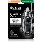 Garnier Skin Naturals Pure Charcoal čierna textilná maska s extraktom z morských rias 28 g