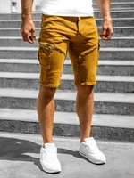 Pantaloni scurți camel cu curea Bolf R88204