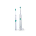 Set zubných kefiek Philips Sonicare EasyClean HX6511/35 biely/zelený súprava dvoch sonických elektrických zubných kefiek • bezpečná a šetrná • pomáha 