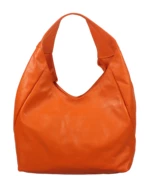 Oranžová kožená kabelka Tita Arancione Chiaro