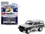 1995 Jeep Cherokee Black and Silver Metallic "North Carolina Highway Patrol State Trooper" "Hot Pursuit" Series 43 1/64 Diecast Model Car by Greenlig