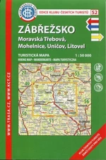 KČT 52 Zábřežsko - Moravská Třebová, Mohelnice, Uničov, Litovel 1:50 000