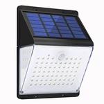 AUGIENB 88LED 600lumen Garden LEDs Split Solar Powered Light Motion Sensor Waterproof Wall Lamp Remote/Voice Control(50d