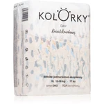 Kolorky Day Rain&Rainbow jednorazové EKO plienky veľkosť XL 12-16 Kg 17 ks