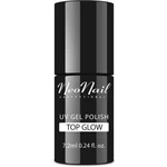 NEONAIL Top Glow gélový vrchný lak na nechty odtieň Glow Silver 7,2 ml