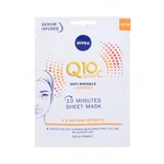 Nivea Q10 Plus C 10 Minutes Sheet Mask 1 ks pleťová maska pro ženy na všechny typy pleti; proti vráskám; výživa a regenerace pleti; na unavenou pleť