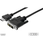 Digitus HDMI / DVI káblový adaptér #####HDMI-A Stecker, #####DVI-D 18+1pol. Stecker 3.00 m čierna AK-330300-030-S možno