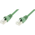 Telegärtner L00004A0055 RJ45 sieťové káble, prepojovacie káble CAT 6A S/FTP 7.50 m zelená samozhášavý, s ochranou 1 ks