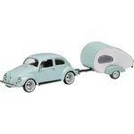 Schuco VW Käfer mit Wohnanhänger 1:64 model auta