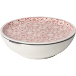 Červeno-biela porcelánová dóza na potraviny Villeroy & Boch Like To Go, ø 21 cm
