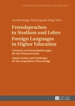 Fremdsprachen in Studium und Lehre / Foreign Languages in Higher Education