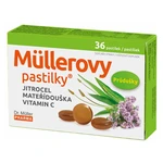 DR. MÜLLER Müllerovy pastilky s jitrocelem, mateřídouškou a vitaminem C 36 pastilek