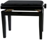 GEWA Piano Bench Deluxe Drevená klavírna stolička Black High Polish