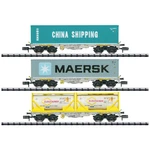 MiniTrix 18703 N Súprava 3 nákladných vozňov Containertrans AAE