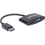 Manhattan 152587 DisplayPort adaptér [1x zástrčka DisplayPort - 1x VGA zásuvka, HDMI zásuvka] čierna  16.00 cm