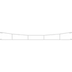 Viessmann 4138 H0 trolejové vedenie  profi koľaj H0 Fleischmann, H0 RocoLine (bez uloženia) 165.5 mm 5 ks