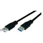 USB 3.0 kabel Bachmann 918.082 918.082, 3.00 m, černá